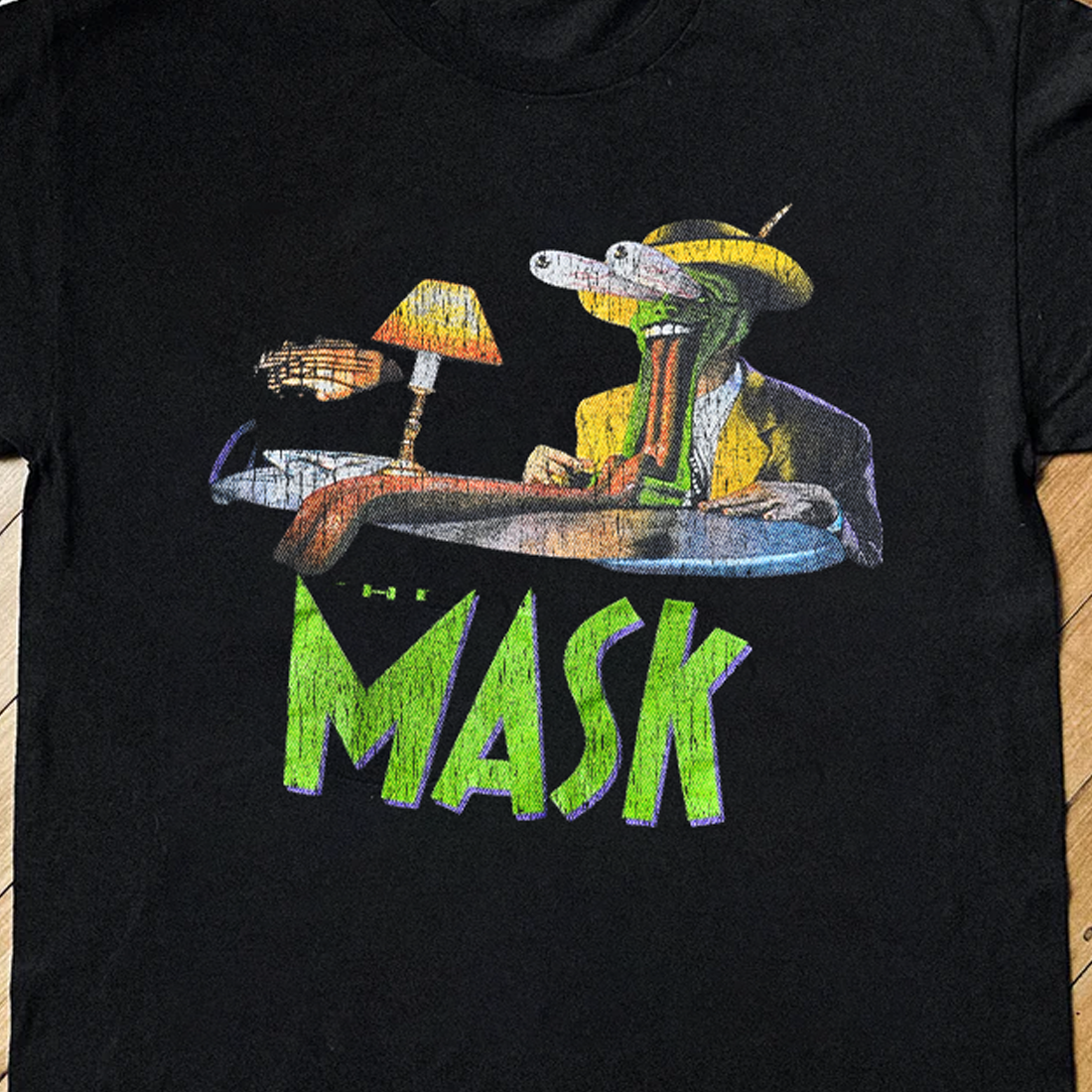 The Mask Graphic Black T-Shirt