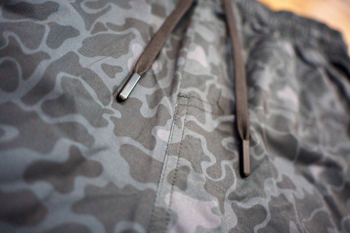Black Marsh Camo Athletic Shorts