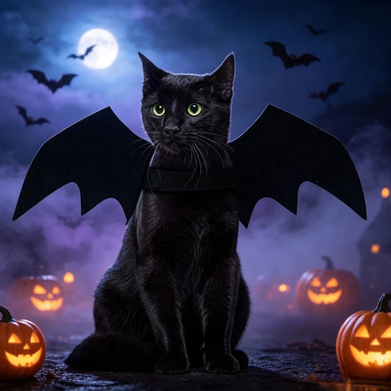Halloween Bat Wings for Cats
